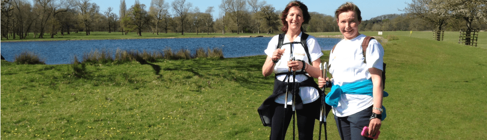 Nordic walkers Cheshire Parkland